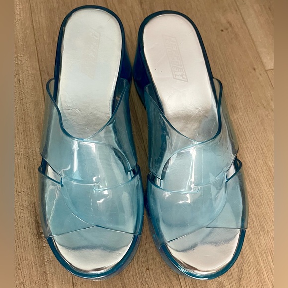 JEFFERY CAMBELL Blue 💙 Barbie Platform Sandals - Picture 4 of 9